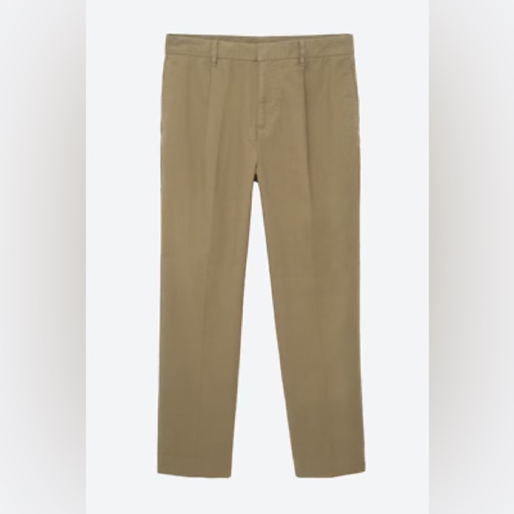 BONOBOS Men’s Pleated Chino, Athletic Fit, Khaki, Size 30 Short